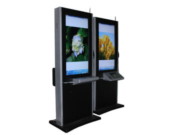 55 pouces LCD auto paiement Big Digital Signage Kiosk avec Multi lingual clavier