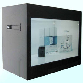 Musée 21,5" seul HD kiosque transparent de boîte de présentation d'affichage à cristaux liquides du support/écran tactile
