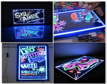 Animation de clignotant fluorescente effaçable des panneaux d'écriture de LED 30×40cm polychrome