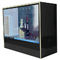 Musée 21,5&quot; seul HD kiosque transparent de boîte de présentation d'affichage à cristaux liquides du support/écran tactile