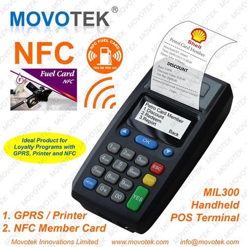 Imprimante terminale de position SMS de l'imprimante GPRS de Movotek GPRS pour le topup de diffusion de carte d'adhésion