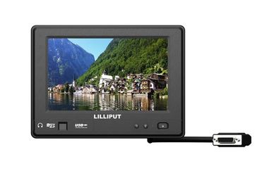 IP64 7" moniteur industriel d'écran tactile de HDMI avec le lecteur de disque dur à mémoire flash d'USB