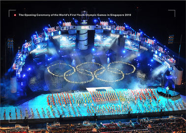 Glux annonçant des écrans de LED pour les Jeux Olympiques 2010 de la jeunesse à Singapour