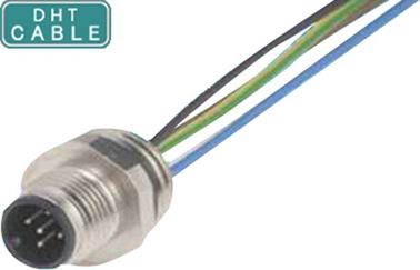 Câbles imperméables de moulage protégés de sonde de connecteur de Pin M12 5 pour le Signage extérieur de Digital