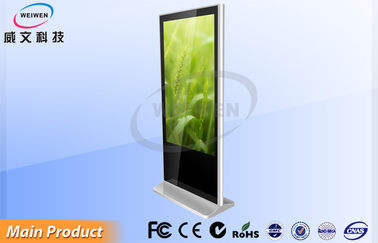 Intense luminosité du réseau HD d'affichage à cristaux liquides Digital de Signage de kiosque de support sans fil anti-éblouissant de plancher