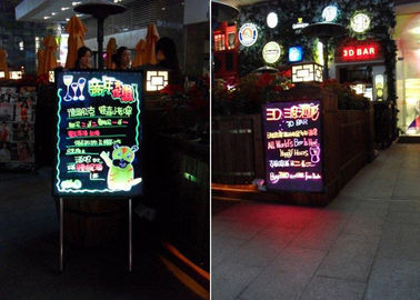 Conseil d'écriture instantané LED de menu de magasin avec la surface arcylic pour annoncer 60×80cm