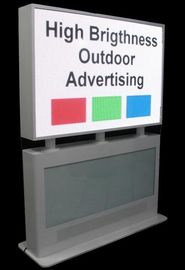 Plancher extérieur adapté aux besoins du client de cas de Signage de Digital se tenant pour l'écran du point culminant LED