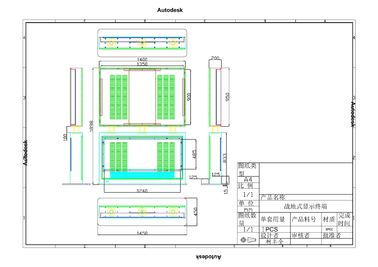 Plancher extérieur adapté aux besoins du client de cas de Signage de Digital se tenant pour l'écran du point culminant LED